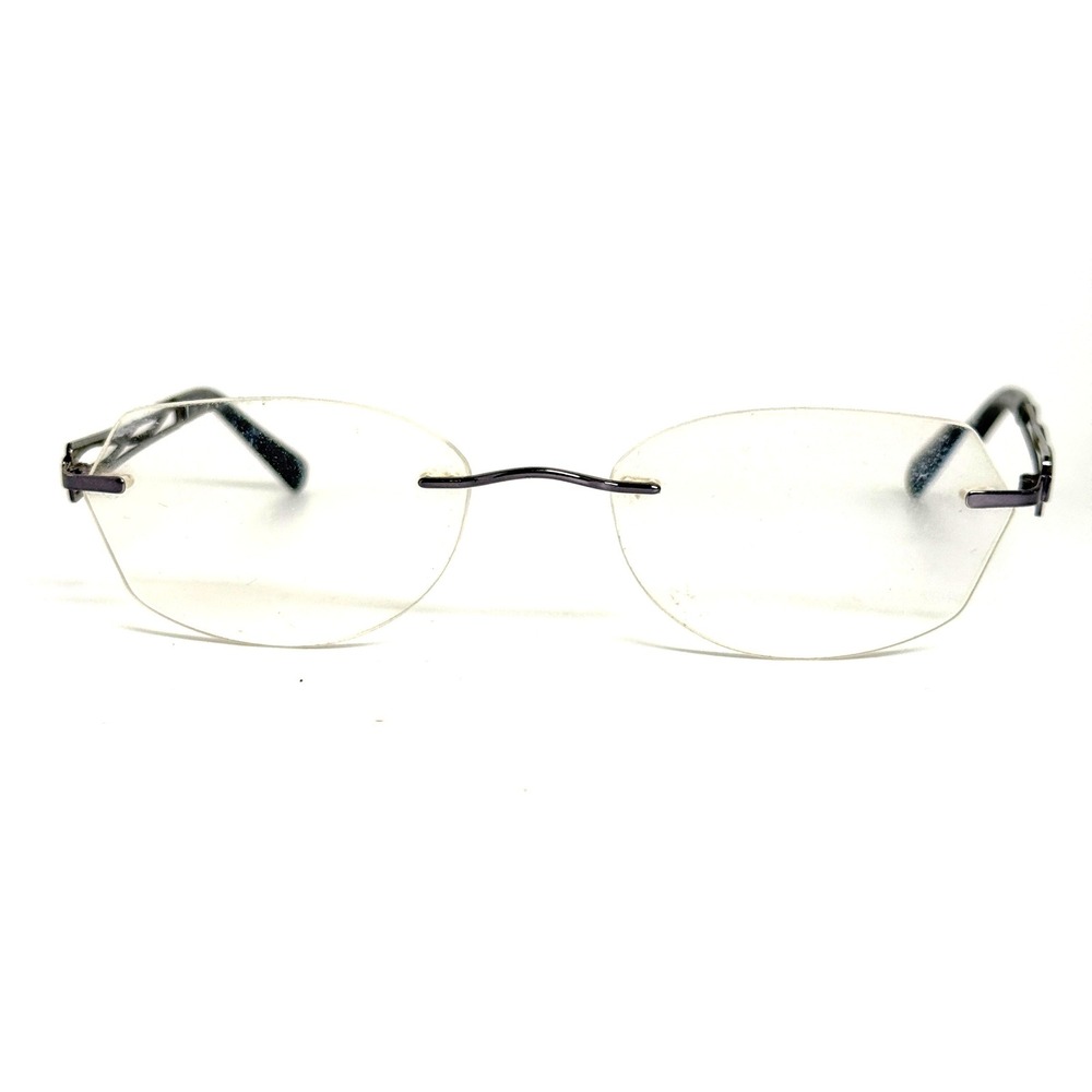 Airlock Infinity 203 412 Rimless Eyeglasses Frames Purple 51-18-135 Titanium